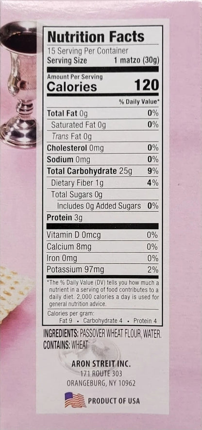 Streit's Matzos Kosher for Passover - 5 lbs - Mitzvahland.com