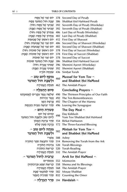 ArtScroll Sephardic Mahzor for the Festivals - Farah Family Edition