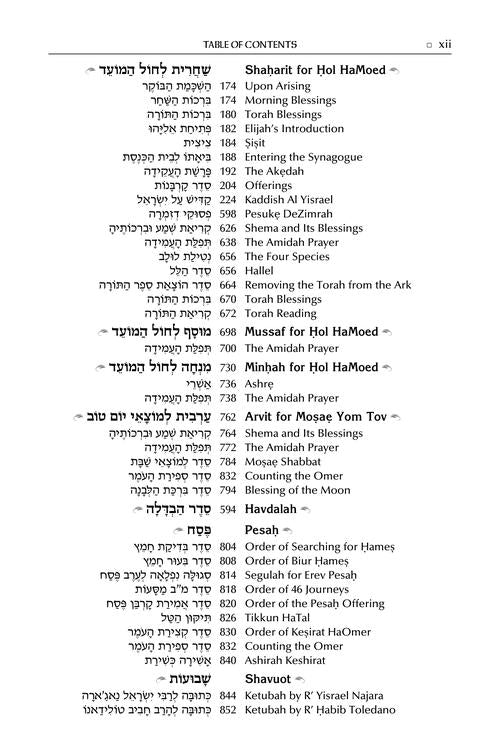 ArtScroll Sephardic Mahzor for the Festivals - Farah Family Edition