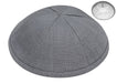 Grey Linen Kippah Kippot / Yarmulkes - Mitzvahland.com All your Judaica Needs!