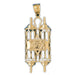 14K Gold Torah w/Star Of David Pendant Jewelry - Mitzvahland.com All your Judaica Needs!