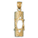14K Gold Jewish Star of David Inscribed Mezuzah Pendant Jewelry - Mitzvahland.com All your Judaica Needs!