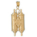 14K Gold Torah w/  Star Of David Pendant Jewelry - Mitzvahland.com All your Judaica Needs!