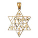 14K GOLD JEWISH CHARM - STAR OF DAVID Jewelry - Mitzvahland.com All your Judaica Needs!