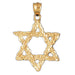 14K GOLD JEWISH CHARM - STAR OF DAVID Jewelry - Mitzvahland.com All your Judaica Needs!