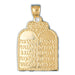 14K Gold Ten Commandment Pendant Jewelry - Mitzvahland.com All your Judaica Needs!