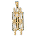 14K Gold Torah w/Star Of David & Menorah Pendant Jewelry - Mitzvahland.com All your Judaica Needs!
