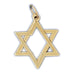 14K Gold Star of David Jewish 2 Piece of Charm Jewelry - Mitzvahland.com All your Judaica Needs!