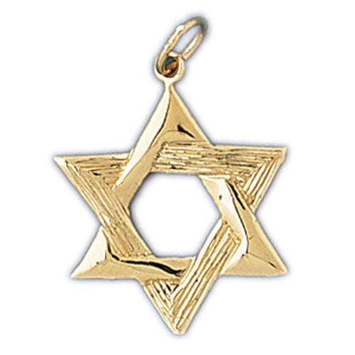 14K Gold Jewish Star of David Pendant Jewelry - Mitzvahland.com All your Judaica Needs!