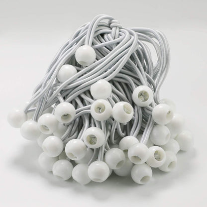9" Premium White  Bungees Ball 50 pc