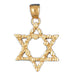 14K GOLD JEWISH CHARM - STAR OF DAVID Jewelry - Mitzvahland.com All your Judaica Needs!