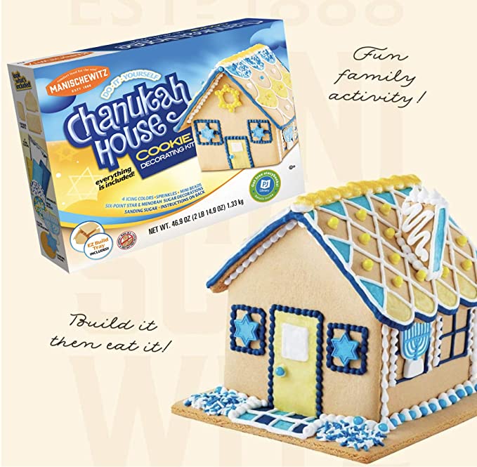 Manischewitz Hanukkah Vanilla House Kit - Dairy - Do It Yourself -Nut Free, Fun Hanukkah Activity for the Whole Family!