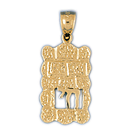 14K Yellow Gold Jewish Chai Charm Jewelry - Mitzvahland.com All your Judaica Needs!