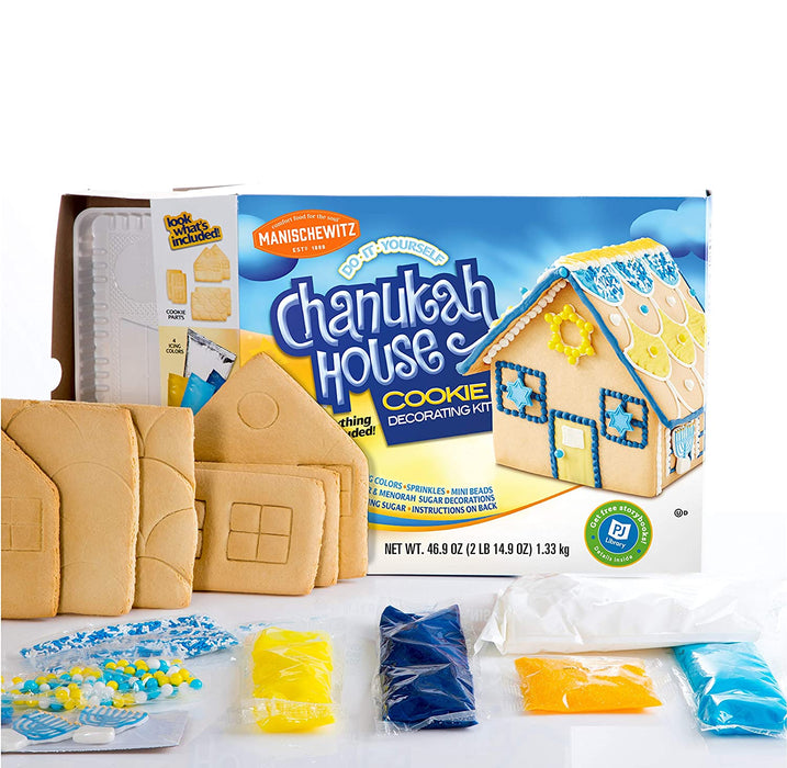 Manischewitz Hanukkah Vanilla House Kit - Dairy - Do It Yourself -Nut Free, Fun Hanukkah Activity for the Whole Family!