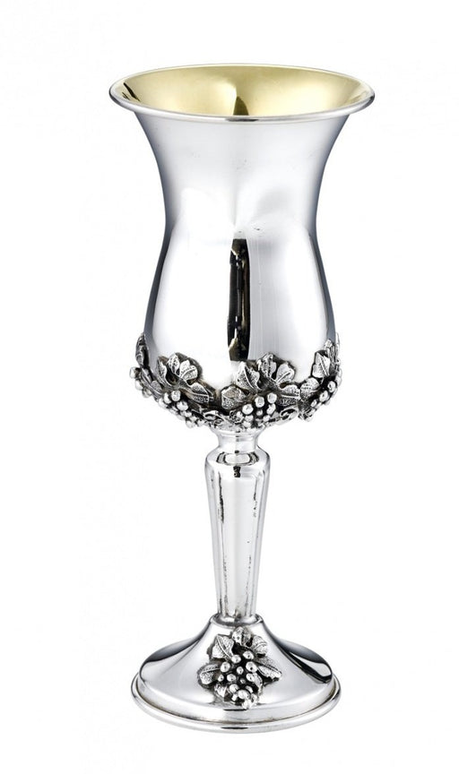 Silver Kiddush Cup - Grapes Goblet