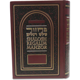 Machzor Shalosh Regalim Sephardic in Hebrew with ENGLISH INSTRUCTION