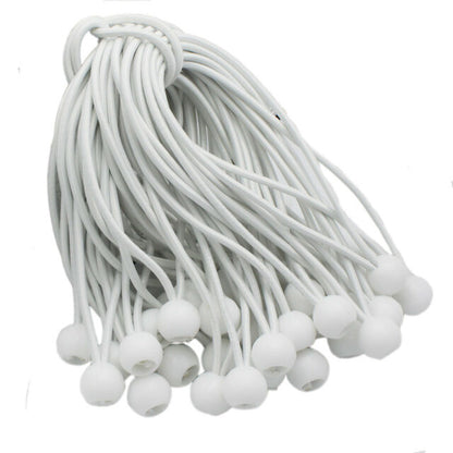 9" Premium White  Bungees Ball 50 pc