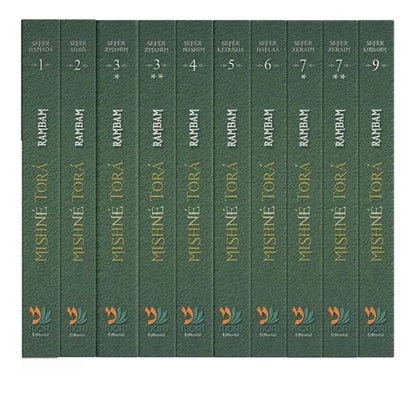 Coleccion Mishne Tora Español - Rambam - 10 volumenes. Maimonides. Bilingue