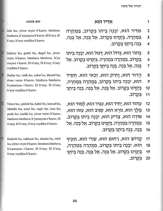 Goldberg Transliterated Passover Haggadah - Large