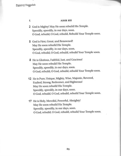 Goldberg Transliterated Passover Haggadah - Large