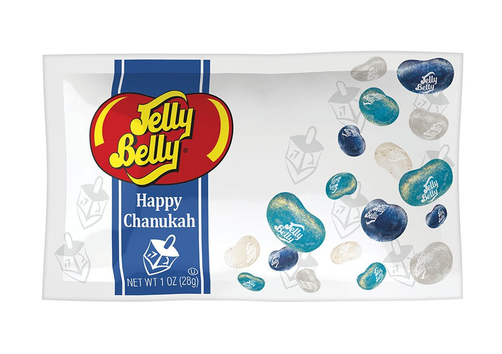 Happy Chanukah Jelly Belly - 1oz Bag OU Certified Kosher