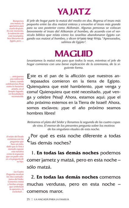 La HagadÃ para la Familia / Family Haggadah - Spanish Edition