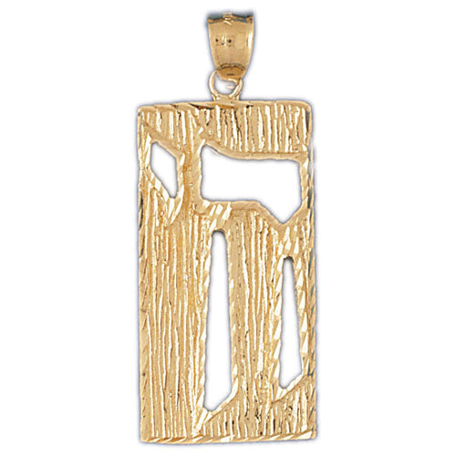 14K Gold Chai Pendant Jewelry - Mitzvahland.com All your Judaica Needs!