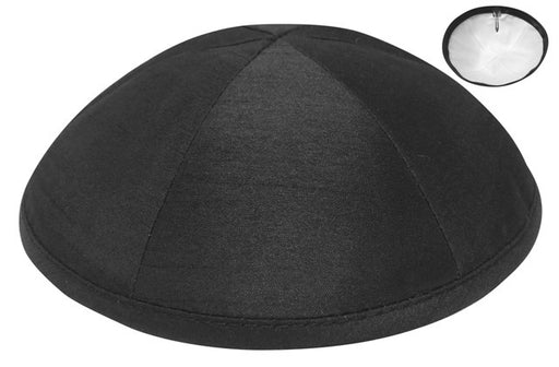 Black Raw Silk Kippah Kippot / Yarmulkes - Mitzvahland.com All your Judaica Needs!