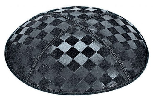 Checkerboard Embossed Kippah Kippot / Yarmulkes - Mitzvahland.com All your Judaica Needs!