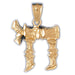 14K Gold Hebrew Jewish "Life" Chai Pendant Jewelry - Mitzvahland.com All your Judaica Needs!