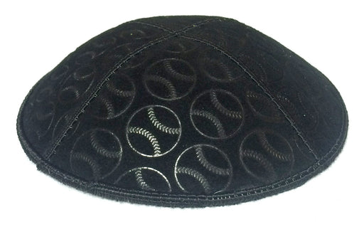 Baseball Embossed Kippah Kippot / Yarmulkes - Mitzvahland.com All your Judaica Needs!