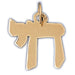 14K Gold Jewish Hebrew Chai Life Charm Jewelry - Mitzvahland.com All your Judaica Needs!