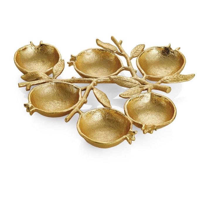 Pomegranate 6-Compartment Plate