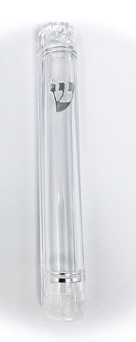 Clear Lucite Mezuzah Case - 5 Inch Tall