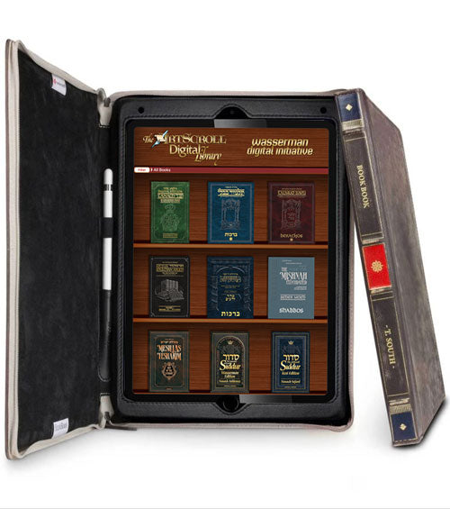 The Complete ArtScroll Digital Library loaded on a New iPad Pro Includes a magnificent leather iPad cover