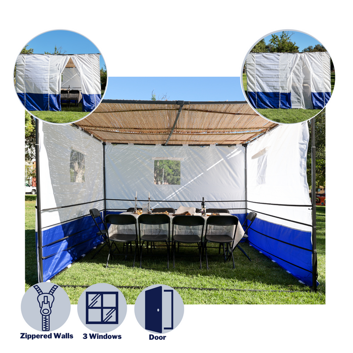 Adjustable Sukkah Kit - 25 Sizes in 1 Kit - Certified Kosher