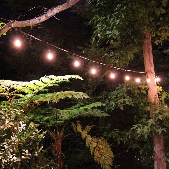 Sukkah Light 30 Feet,  10-Socket, 15 Bulbs - 5 extra Bulbs<BR>Outdoor String Light Set