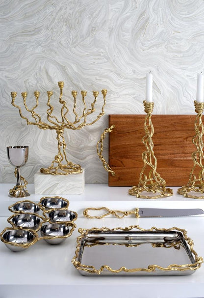 Wisteria Gold Kiddush Cup - Mitzvahland.com